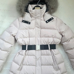 무스너클 실버폭스 벨티드 패딩