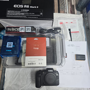 캐논 정품 R6 Mark II BODY 미러리스 풀프레임 카메라(풀박 + 추가 구성품)