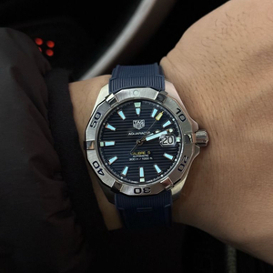 태그호이어 아쿠아레이서 스틸 청판 41mm wbd2112 이미지