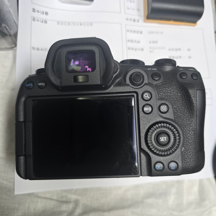 캐논 정품 R6 Mark II BODY 미러리스 풀프레임 카메라(풀박 + 추가 구성품)--6