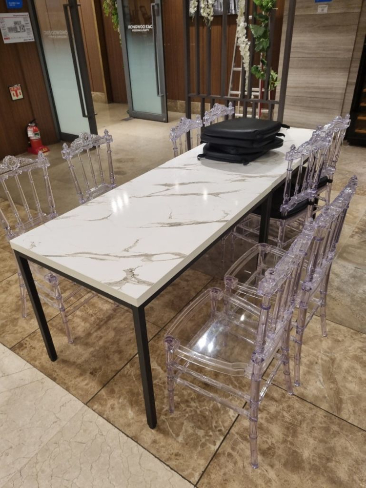 중고업소용가구 카페 식당 음식점 4인용테이블의자세트--3