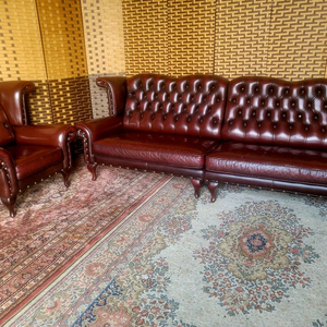 *소파맨*체스터필드디자인*엔틱소파*4인용 세트입니다 이미지