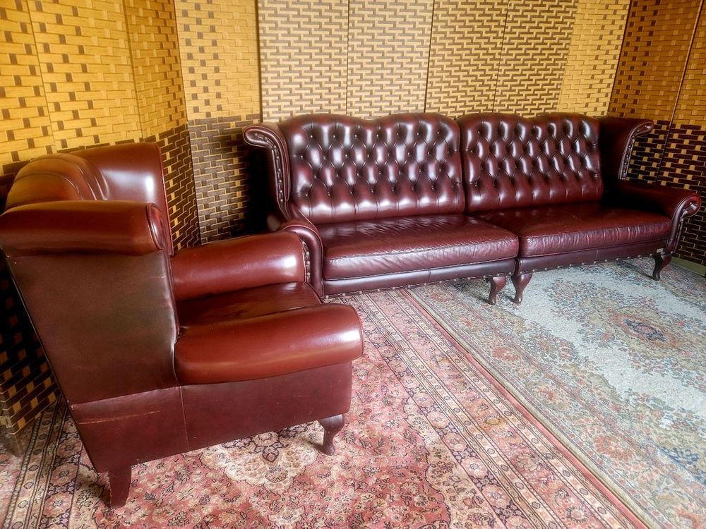*소파맨*체스터필드디자인*엔틱소파*4인용 세트입니다 이미지