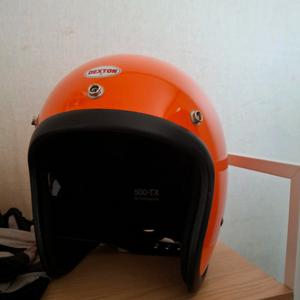 덱스톤 오렌지색 헬멧 팝니다 L사이즈