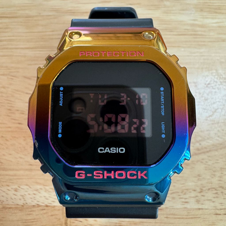 지샥 메탈 스퀘어 [GM-5600] 네온 나이트 한정판 (A급) 이미지