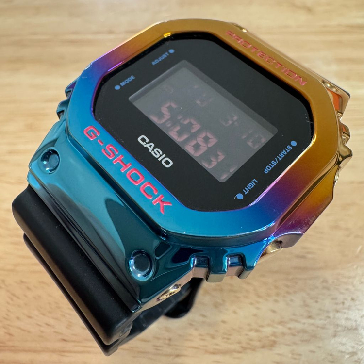 지샥 메탈 스퀘어 [GM-5600] 네온 나이트 한정판 (A급) 이미지