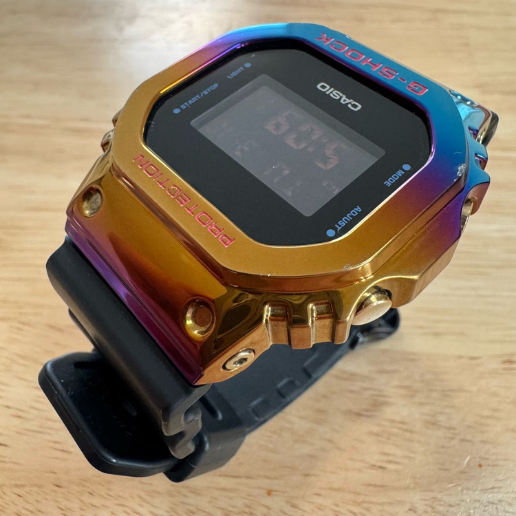 지샥 메탈 스퀘어 [GM-5600] 네온 나이트 한정판 (A급) 이미지