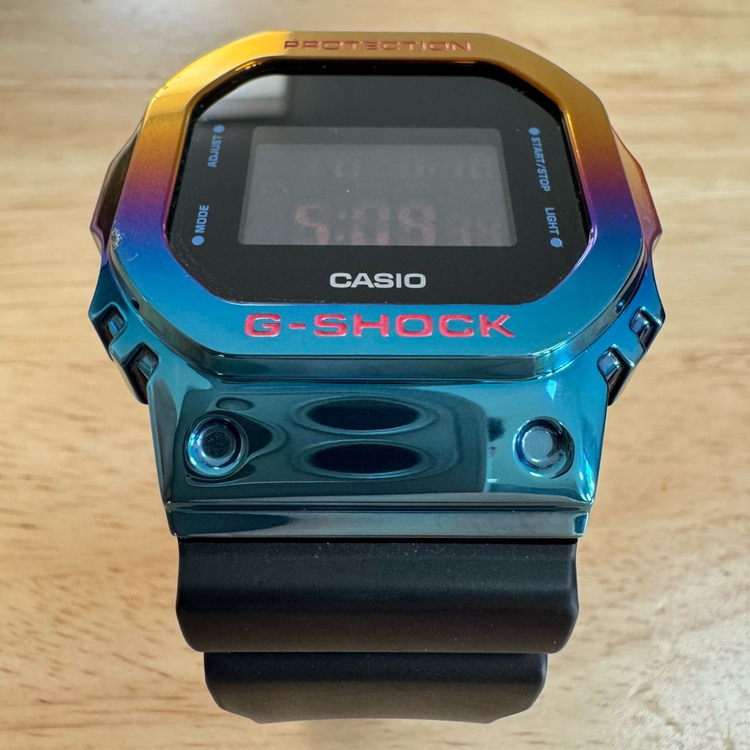 지샥 메탈 스퀘어 [GM-5600] 네온 나이트 한정판 (A급) 이미지