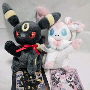 (새상품) 포켓몬 하이파이브 이브이 컬렉션 님피아 블래키 인형