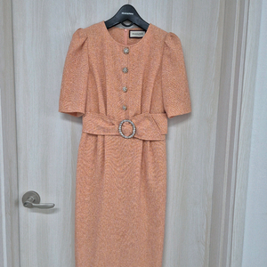 모조에스핀 트위드 롱원피스