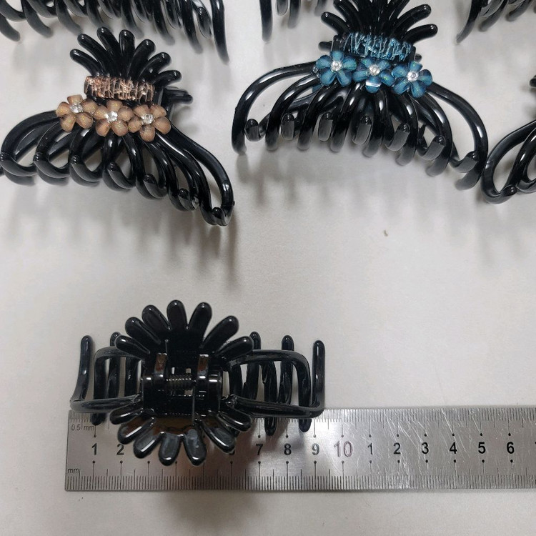 레드꽃 집게핀 7개 이미지