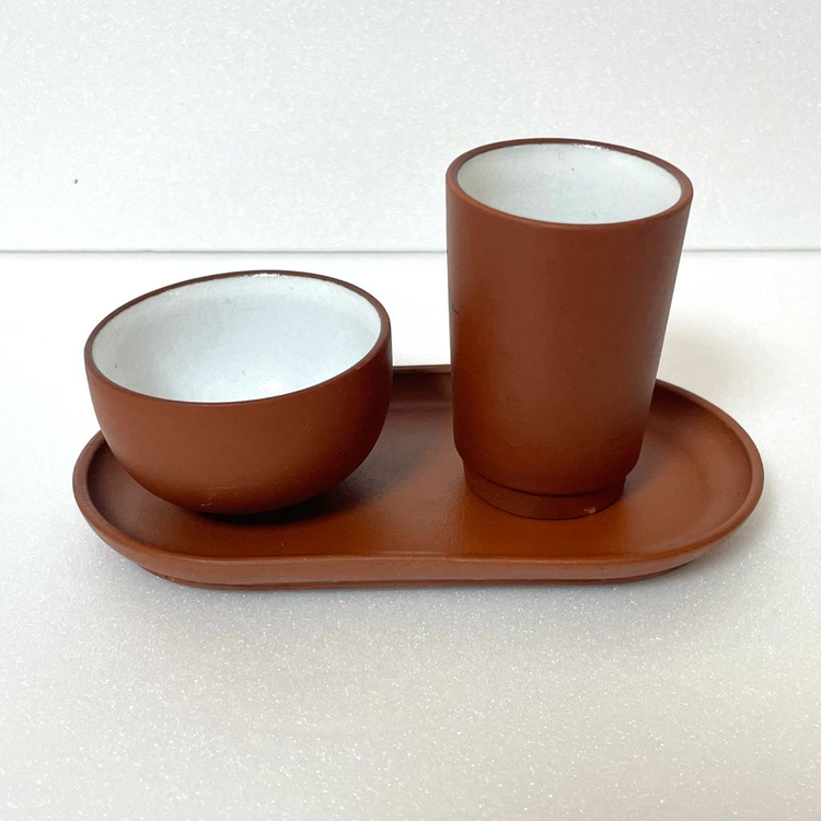 중국 미니 자사호 잔 세트 티테이블 장식 이미지