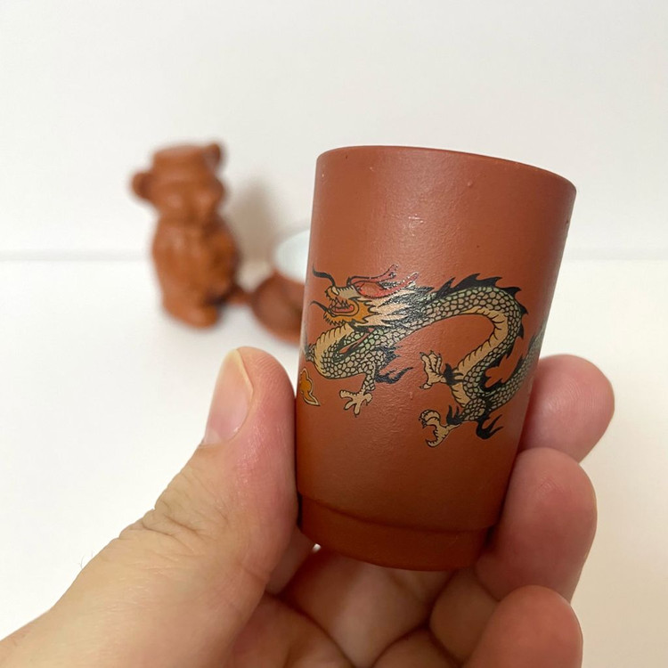 중국 미니 자사호 잔 세트 티테이블 장식 이미지