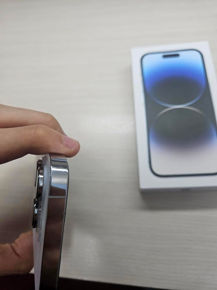 아이폰 14프로 실버 256GB 배터리 효율 85% 풀박스 이미지