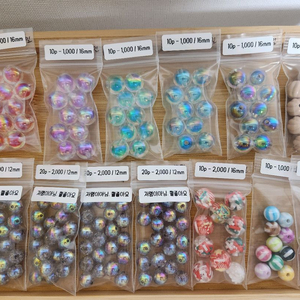 딩이구슬 일반구슬 볼꾸 키링재료 볼펜꾸미기 비즈재료