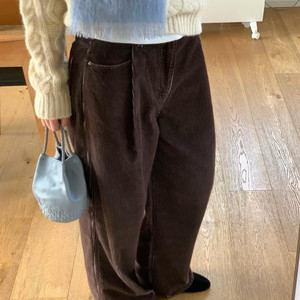 모데스트무드 코듀로이 팬츠 브라운 1 사이즈 판매합니다