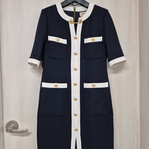 모조에스핀 네이비 트위드원피스