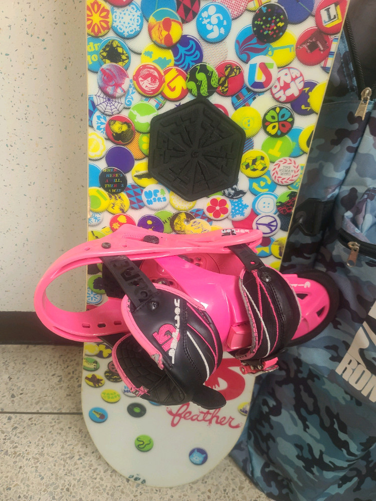 버튼 여성 스노우 보드 데크 143 바인딩 m 사이즈 가방--2