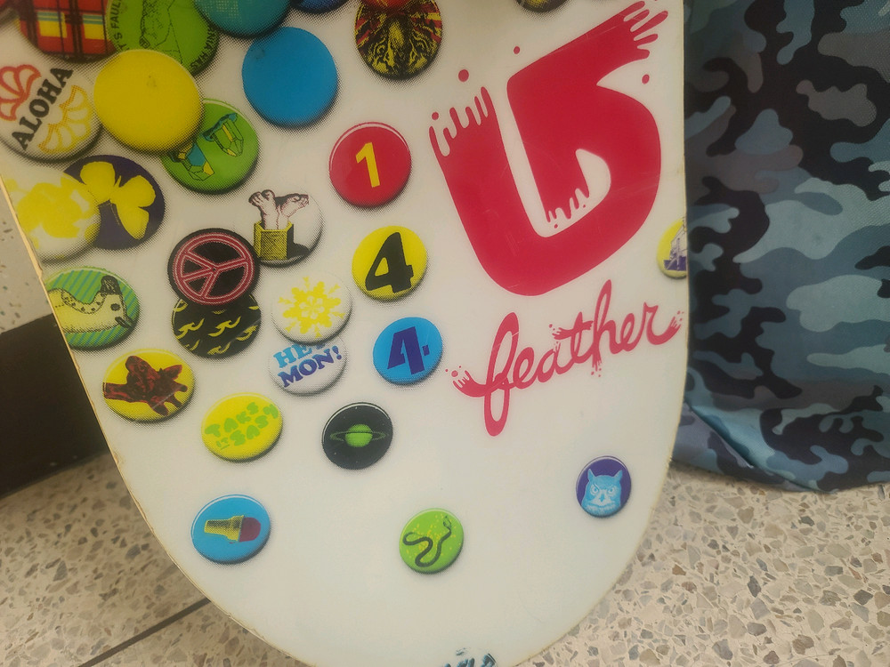 버튼 여성 스노우 보드 데크 143 바인딩 m 사이즈 가방--3