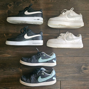 나이키 에어포스1 - 240 , 나이키 코트 비전 알타 - 245 , 나이키 포스 - 245 이미지