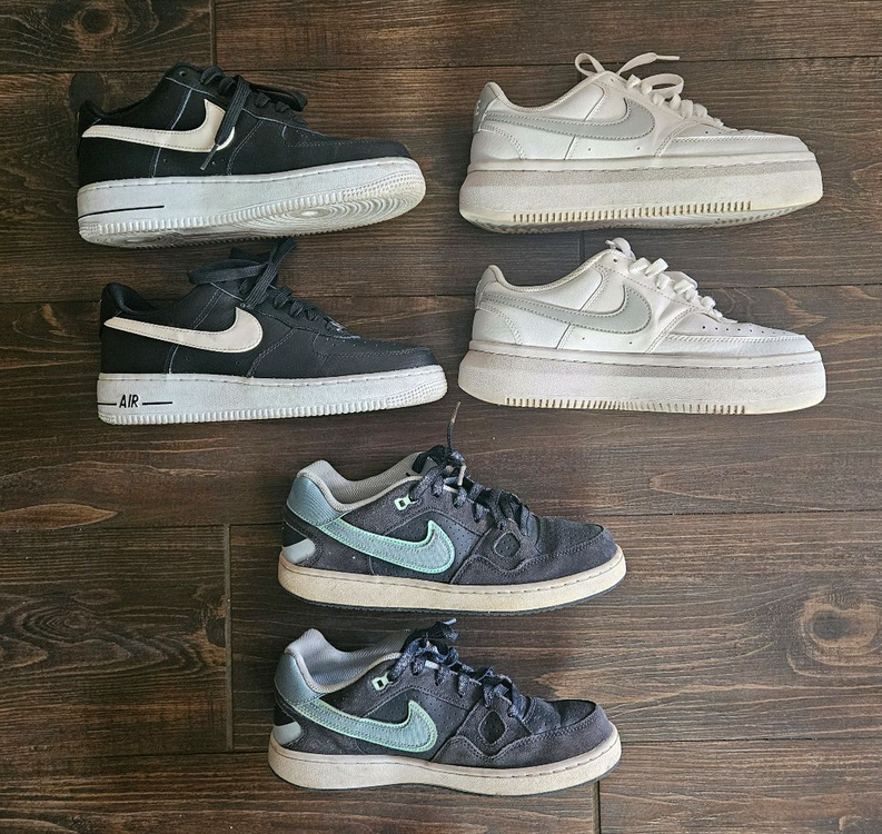 나이키 에어포스1 - 240 , 나이키 코트 비전 알타 - 245 , 나이키 포스 - 245 이미지