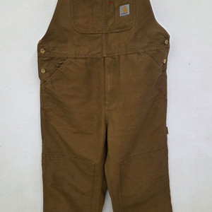 칼하트 오버롤 멜빵바지 33x32 브라운 이미지