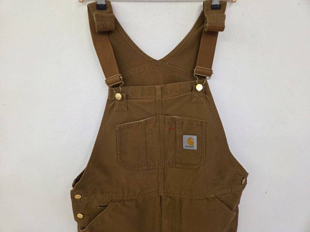 칼하트 오버롤 멜빵바지 33x32 브라운 이미지