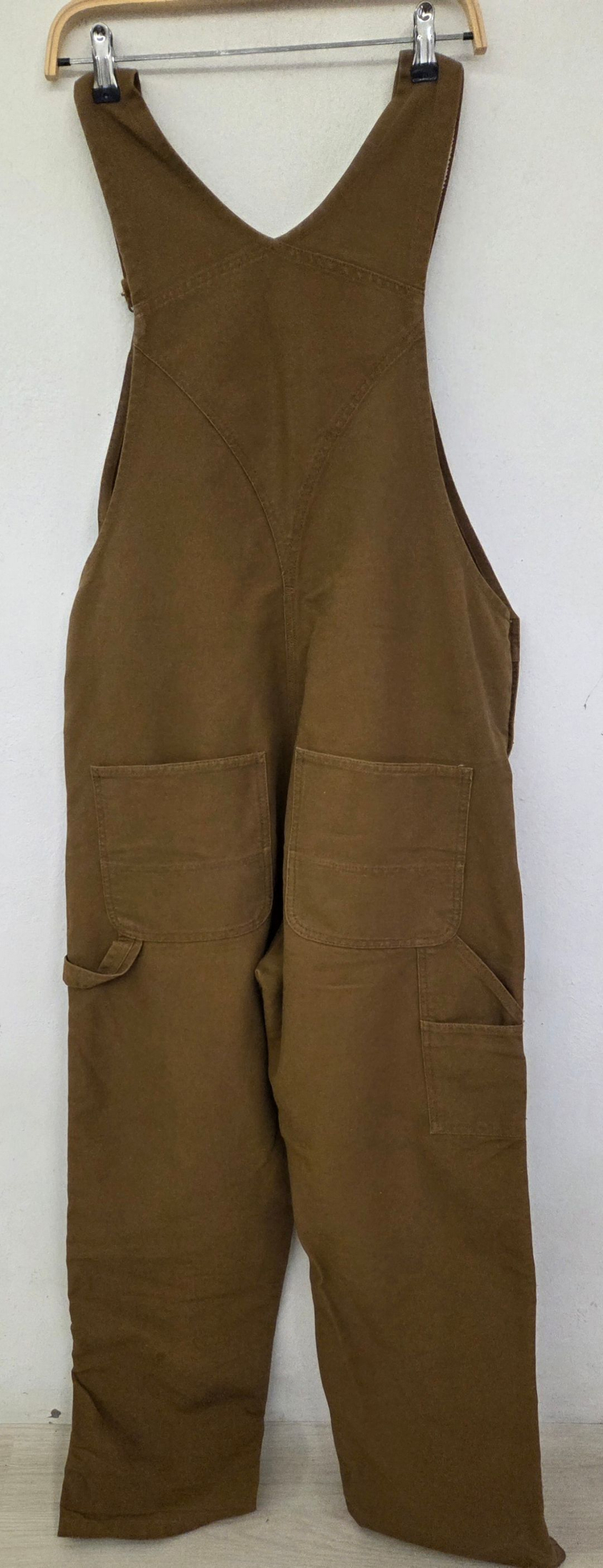 칼하트 오버롤 멜빵바지 33x32 브라운 이미지