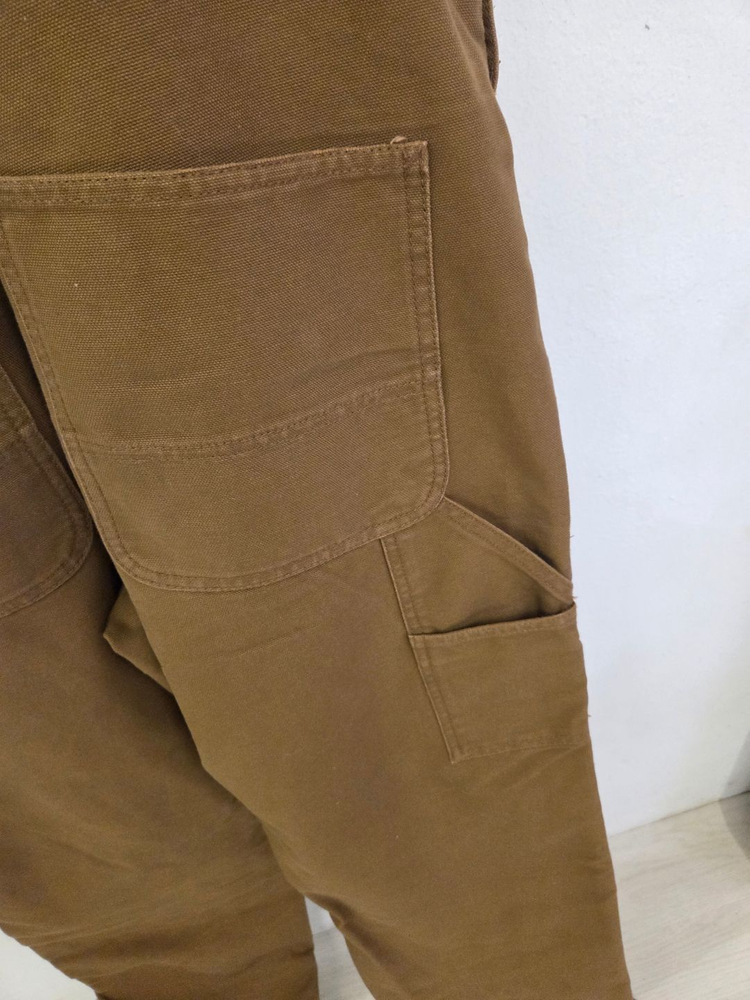 칼하트 오버롤 멜빵바지 33x32 브라운 이미지