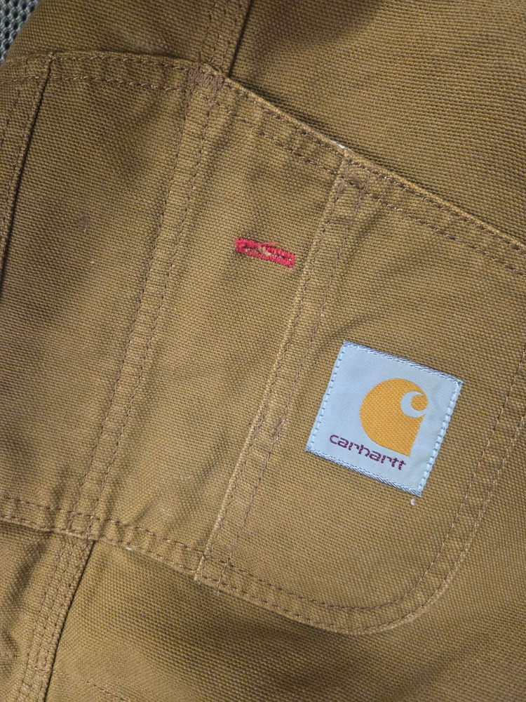 칼하트 오버롤 멜빵바지 33x32 브라운 이미지