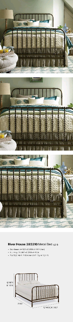 미라지가구 철재 침대프레임 퀸사이즈 이미지