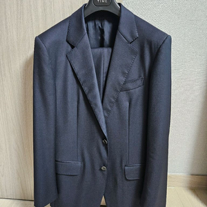 타임옴므 정장 네이비 제냐원단 50사이즈 상의100 하의33 이미지