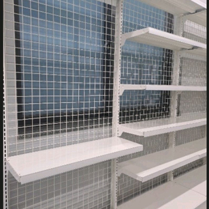 마트 매대 진열대 철제선반 조립식 앵글 물류수납 렉 1조 선반4개구성 이미지