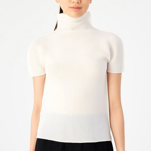 미 플리츠플리즈 스트레치 반목 탑 me pleats please