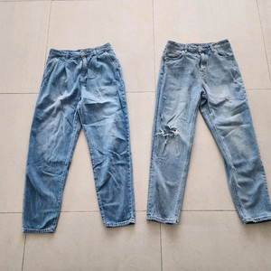 탑텐우먼 여자 봄 청바지 두개팔아요