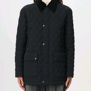 (정품) 신상 백화점라인 버버리 여성 퀼팅 자켓 블랙 m(66) 새상품