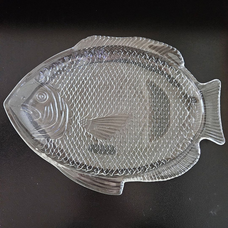빈티지 앵커 호킹 오븐용 유리 물고기 모양 접시*일괄판매 이미지