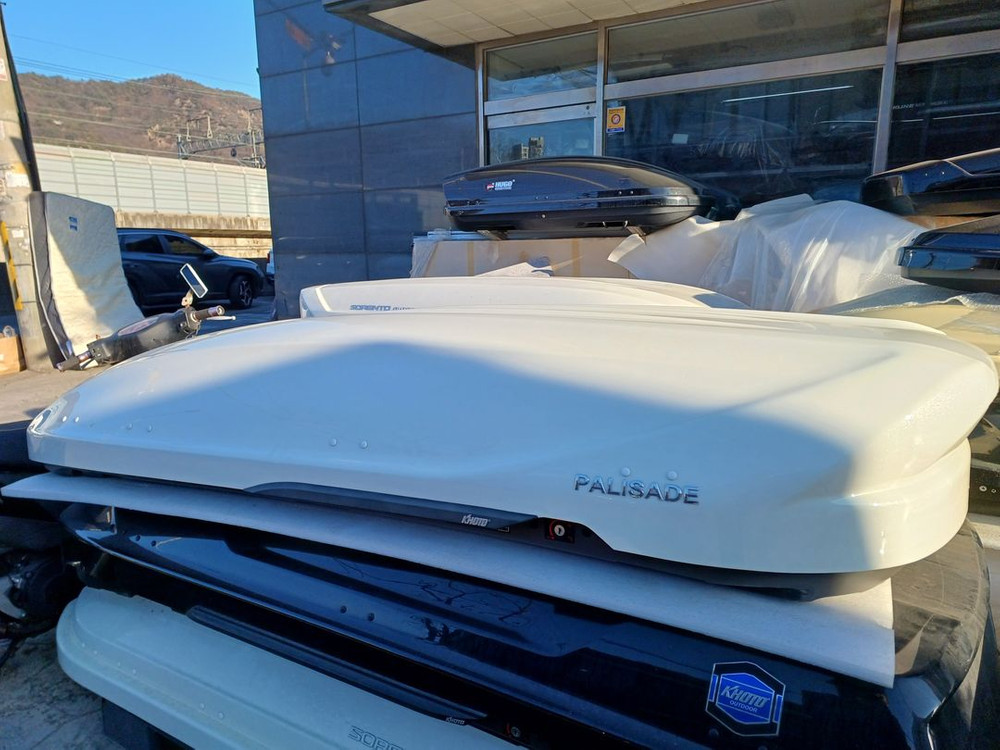 팰리세이드 코토 일체형 루프박스 화이트 중고 이미지