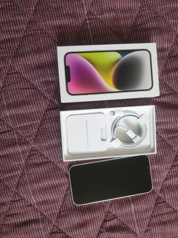 아이폰14 화이트 128기가 풀박스--4