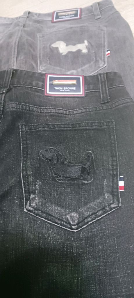 틈 브 라 운 데님 청바지--6