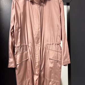 로로피아나 핑크 실크 롱 자켓 S