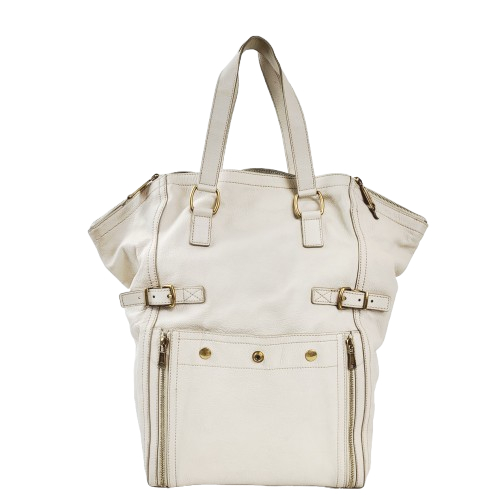 정품 생로랑(입생로랑) 아이보리 가죽 다운타운 백 이미지