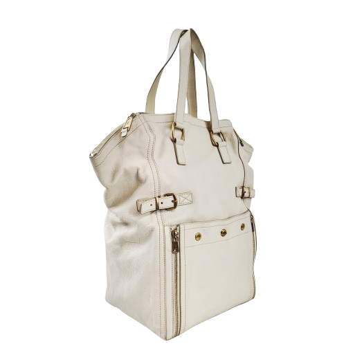 정품 생로랑(입생로랑) 아이보리 가죽 다운타운 백 이미지