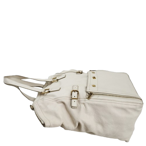 정품 생로랑(입생로랑) 아이보리 가죽 다운타운 백 이미지