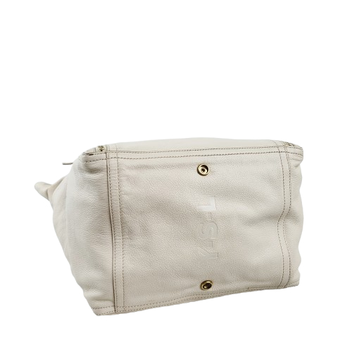 정품 생로랑(입생로랑) 아이보리 가죽 다운타운 백 이미지