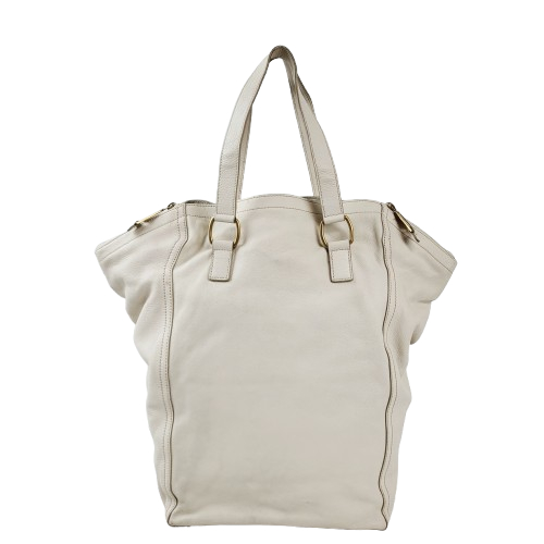 정품 생로랑(입생로랑) 아이보리 가죽 다운타운 백 이미지