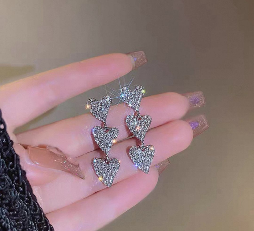 하트 드롭 귀걸이--2