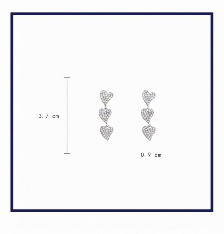 하트 드롭 귀걸이--3