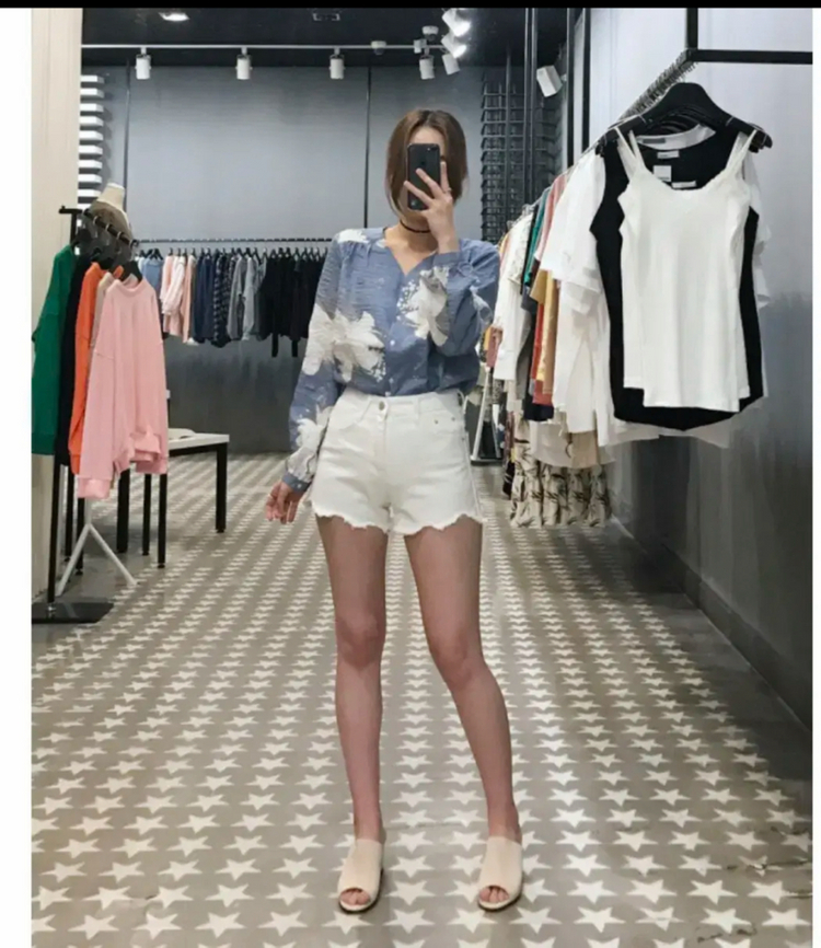 린넨 플라워 블라우스--3