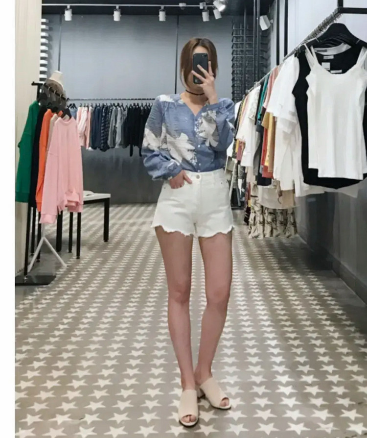 린넨 플라워 블라우스--4